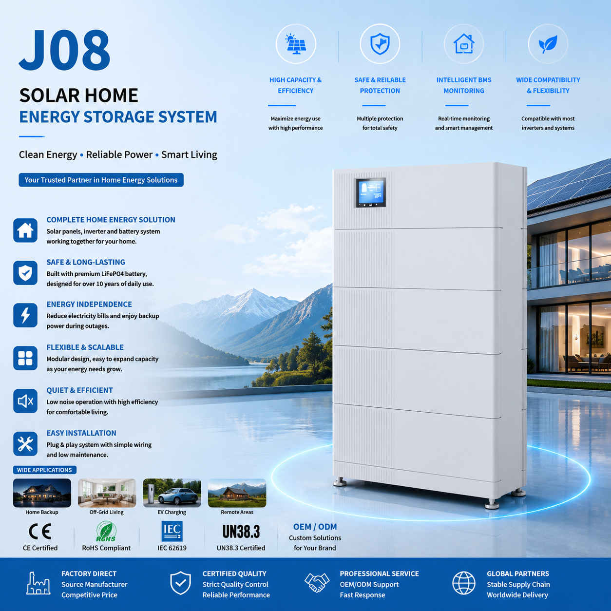Model: J08 Home energy storage system