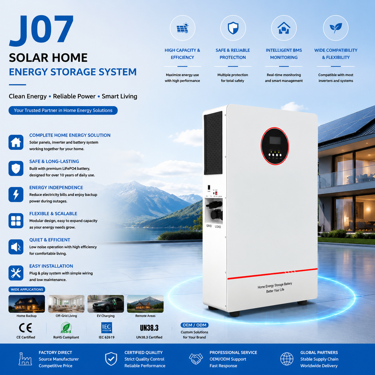 Model: J07 Home energy storage system