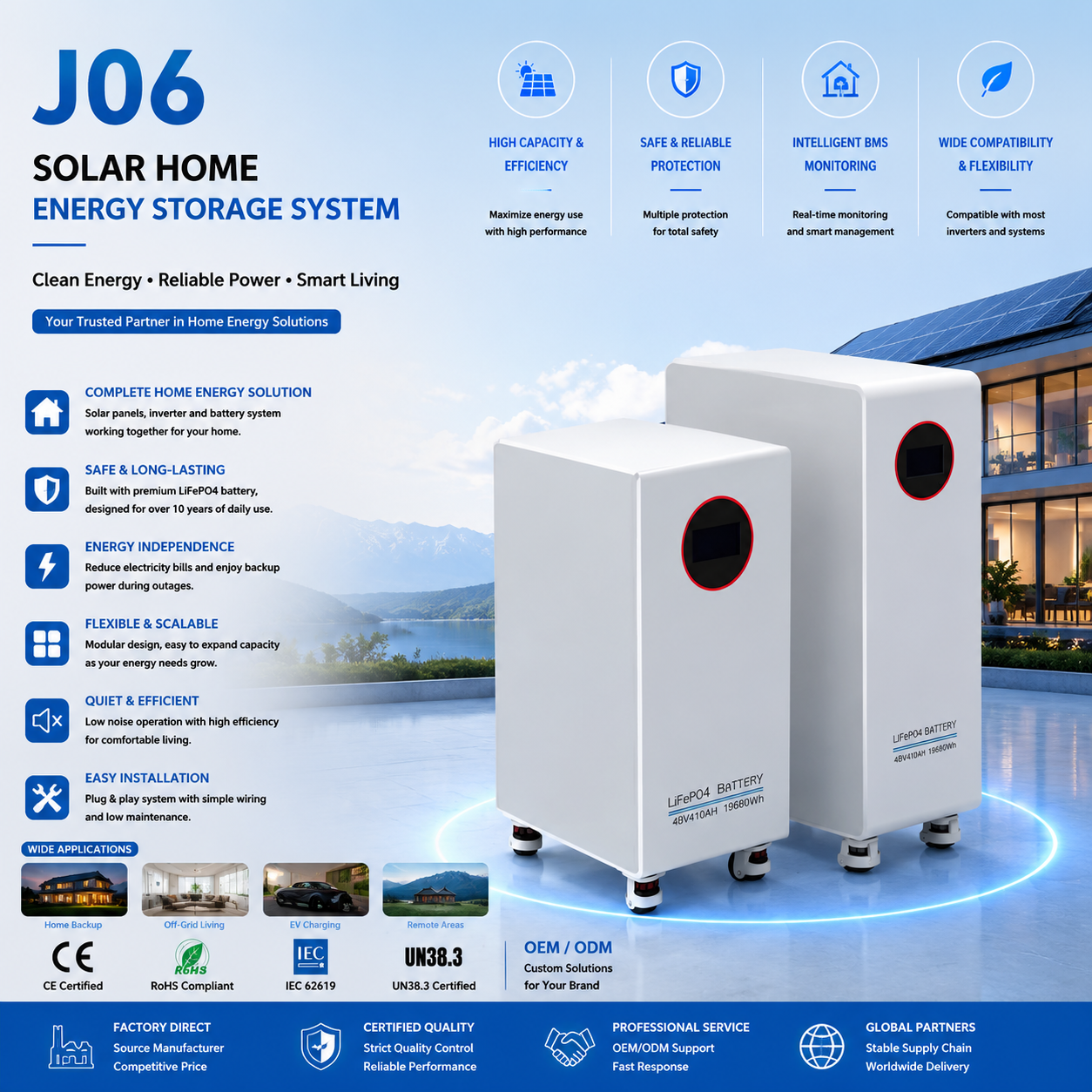 Model: J06 Home energy storage system