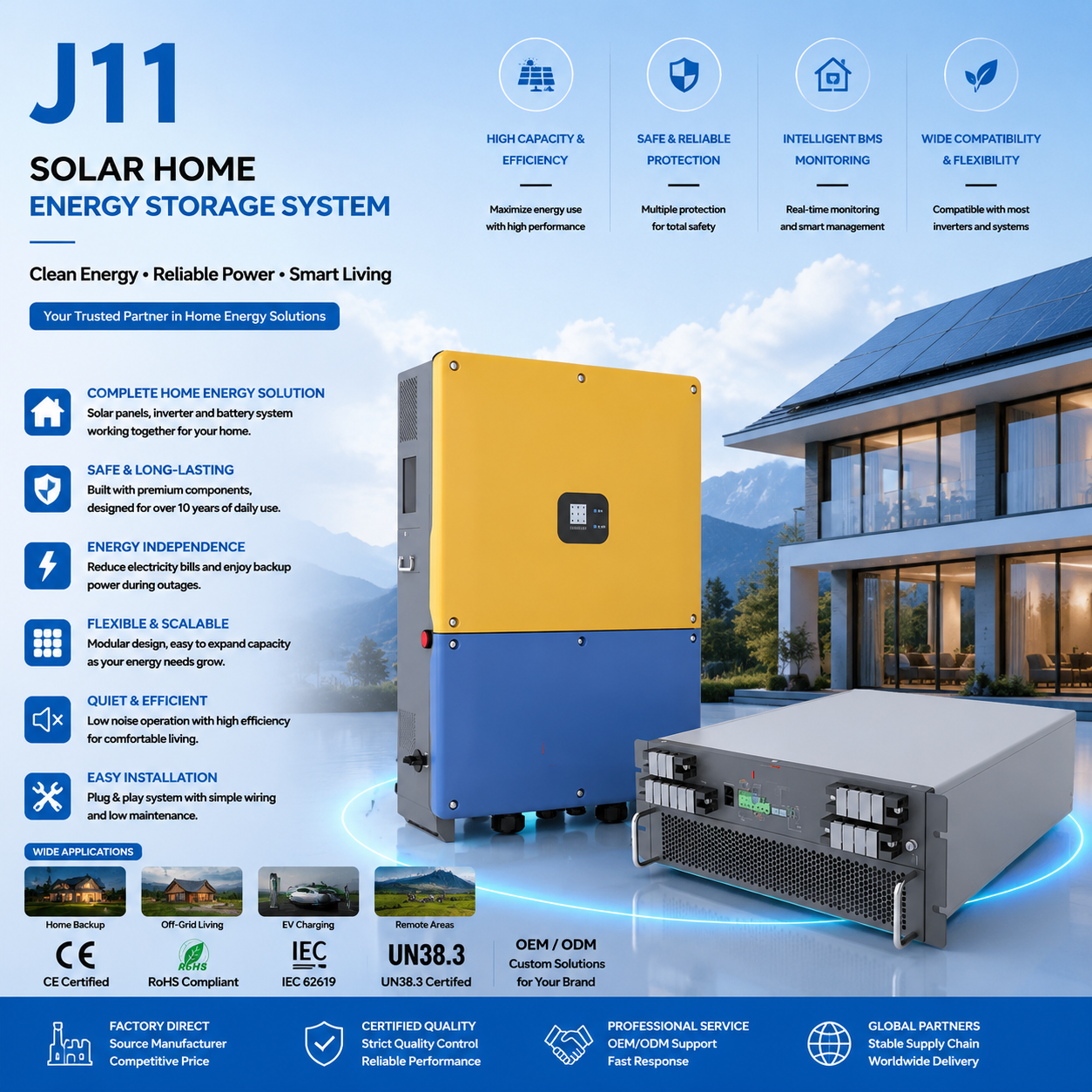 Model: J11 Home energy storage system