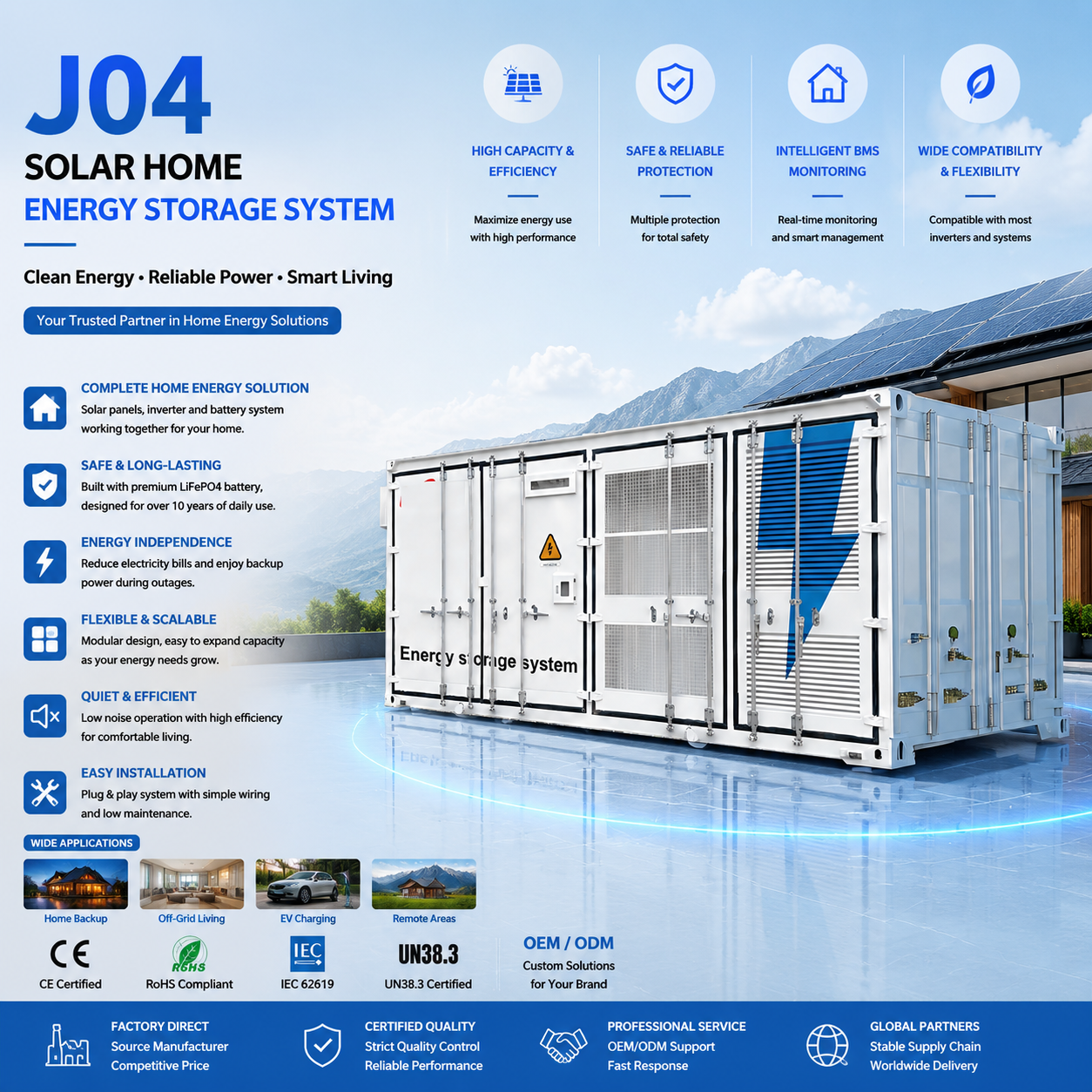 Model: J04 Home energy storage system
