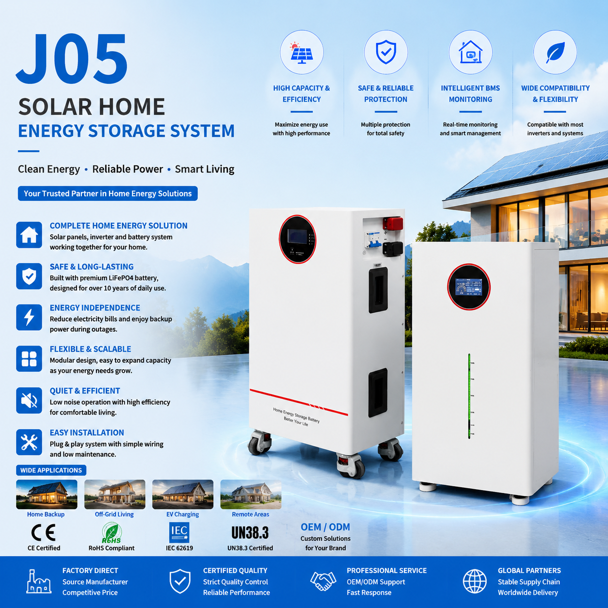 Model: J05 Home energy storage system